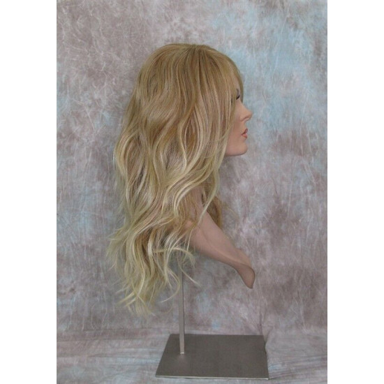SUNDAY | Strawberry Blonde Mix Long Wig Heat OK Long Bangs Skin Part 