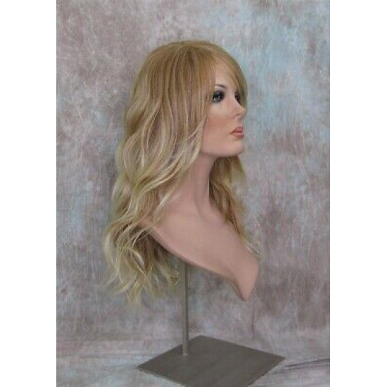 SUNDAY | Strawberry Blonde Mix Long Wig Heat OK Long Bangs Skin Part 