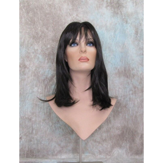 LOLITA | Dark Brown Long Wig Trendy Bob Skin Center Part 