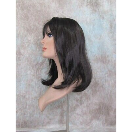 LOLITA | Dark Brown Long Wig Trendy Bob Skin Center Part 