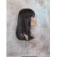 LOLITA | Dark Brown Long Wig Trendy Bob Skin Center Part 