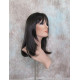 LOLITA | Dark Brown Long Wig Trendy Bob Skin Center Part 