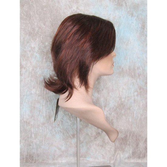 DEIDRE | Copper and Auburn Red Medium Wig Shag Long Bangs Flicked Back Ends