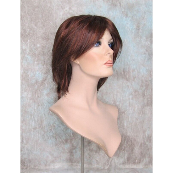 DEIDRE | Copper and Auburn Red Medium Wig Shag Long Bangs Flicked Back Ends
