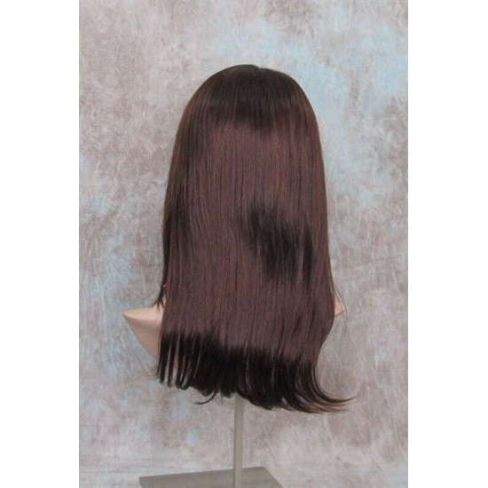 BRITTNEY | Dark Auburn Long Wig Monofilament Side Part Face Frame Long Layers 