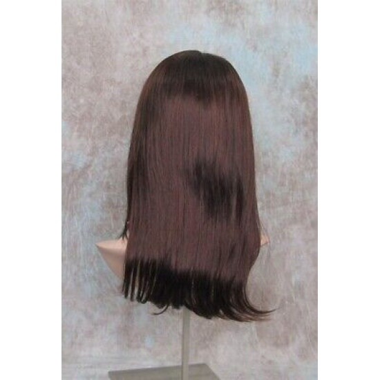 BRITTNEY | Dark Auburn Long Wig Monofilament Side Part Face Frame Long Layers 