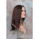 BRITTNEY | Dark Auburn Long Wig Monofilament Side Part Face Frame Long Layers 