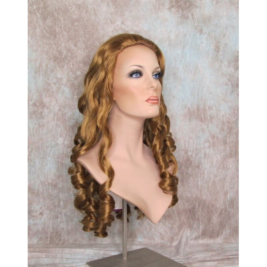 NAOMI | Strawberry Blonde Spiral Curls Long Wig Skin Top 