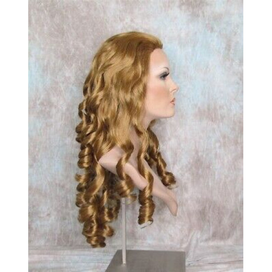 NAOMI | Strawberry Blonde Spiral Curls Long Wig Skin Top 