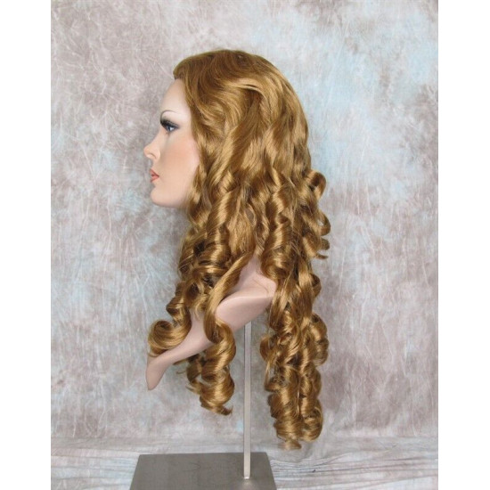 NAOMI | Strawberry Blonde Spiral Curls Long Wig Skin Top 