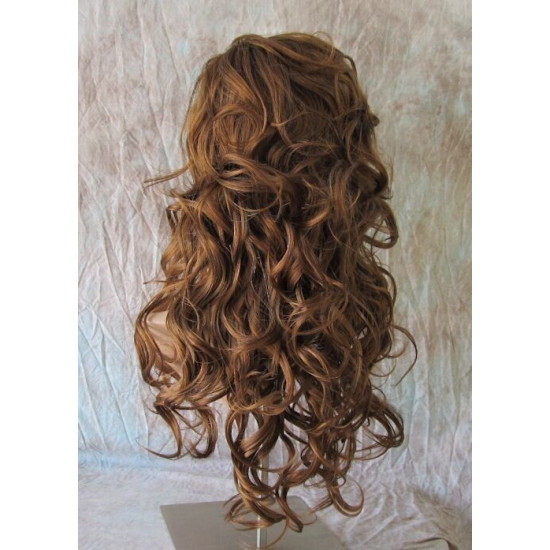 DAREEN | Strawberry Auburn Mix Long Wig All Over Sexy Curls 