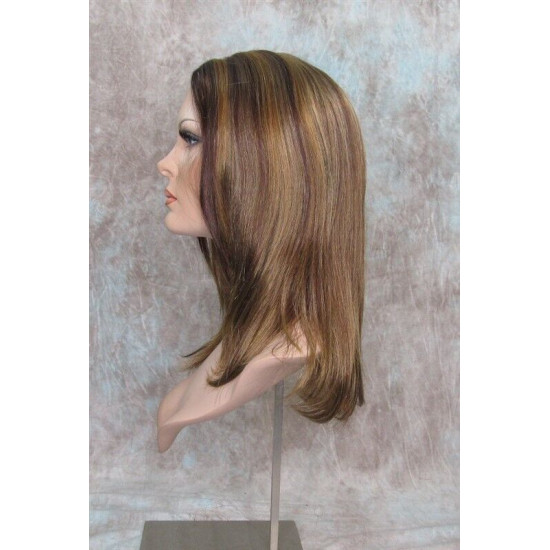 BRITTNEY | Blonde Auburn Mix Long Wig Monofilament Side Part Frame Long Layers 