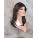 PAULINE | Dark Brown Strawberry Long Wig Long Layered Shag Bangs 