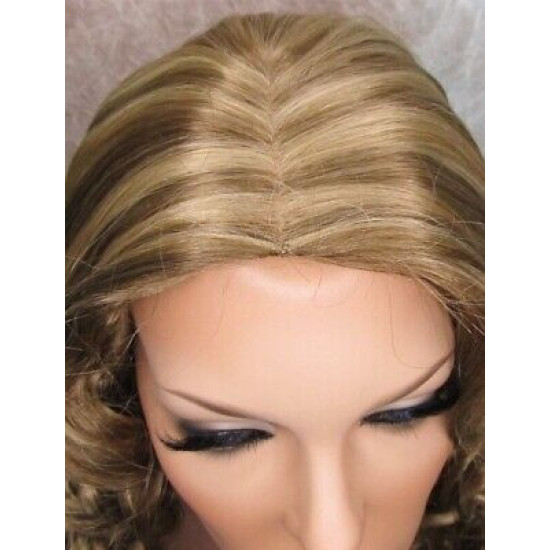 MALLORY "Taylor" | Honey Blonde Mix Spiral Curls Long Wig Costume Wig 