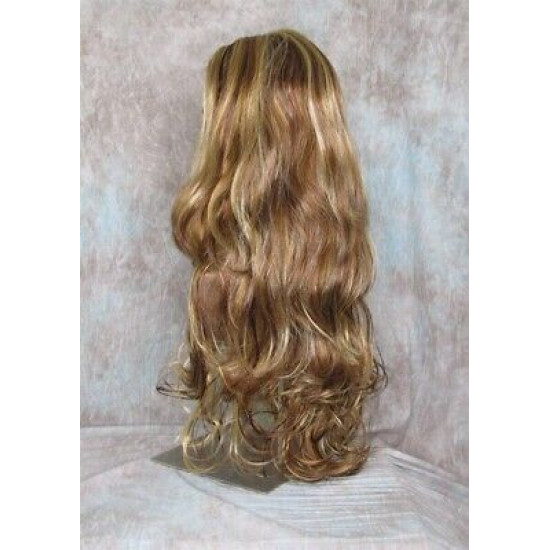 NATALIE XL | 3 Tone Auburn Blonde Long Wig Beautiful Long Layers 28" Skin Top 