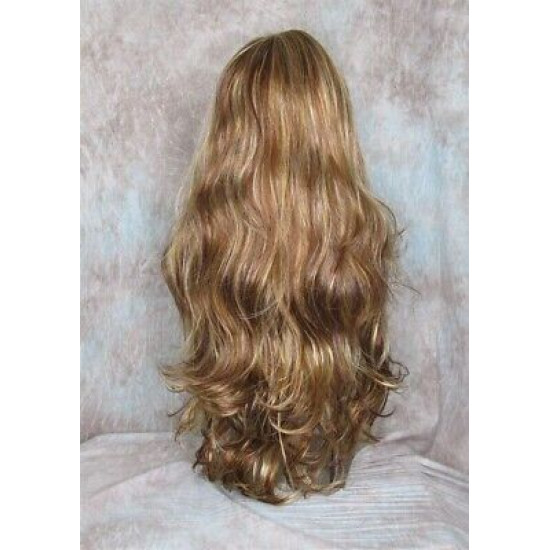 NATALIE XL | 3 Tone Auburn Blonde Long Wig Beautiful Long Layers 28" Skin Top 