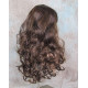VEGAS | Brown Strawberry Mix Long Wig Bangs Long Curls HEAT OK 