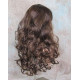 VEGAS | Brown Strawberry Mix Long Wig Bangs Long Curls HEAT OK 
