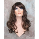 VEGAS | Brown Strawberry Mix Long Wig Bangs Long Curls HEAT OK 