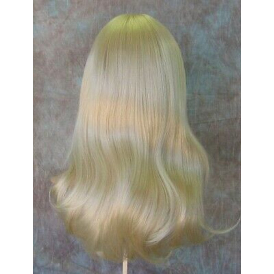 ANGELINA | Light Blonde Monofilament Top Hand-Tied Skin Part Long Wig 