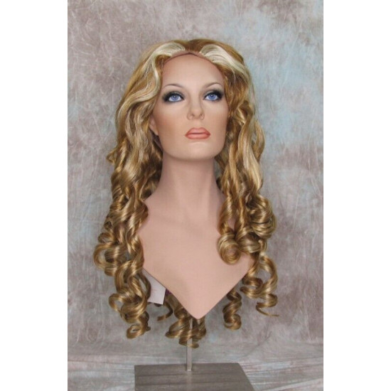 NAOMI | Strawberry Blonde Mix Spiral Curls Long Wig Skin Top 