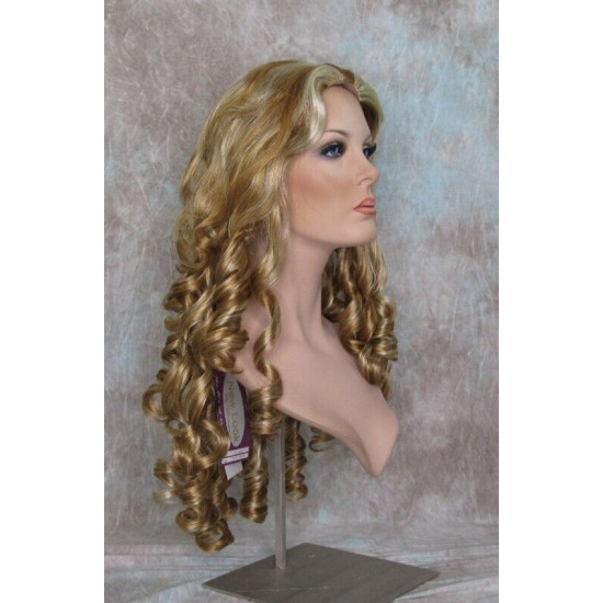 NAOMI | Strawberry Blonde Mix Spiral Curls Long Wig Skin Top 