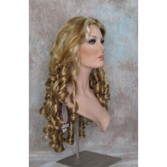 NAOMI | Strawberry Blonde Mix Spiral Curls Long Wig Skin Top 