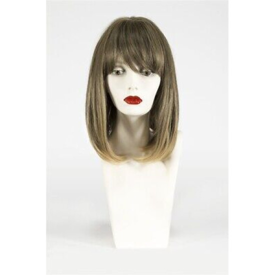CLASSIC PAGE | Dark Brown Long Bob Bangs Heat OK Mono Part | Forever Young 