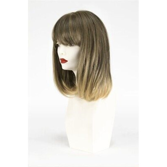 CLASSIC PAGE | Dark Brown Long Bob Bangs Heat OK Mono Part | Forever Young 