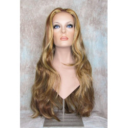 LINDA XL | 3 Tone Auburn Blonde Mix Long Layers Wig Full Skin Top 28" 