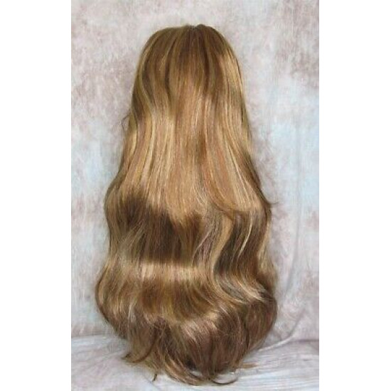 LINDA XL | 3 Tone Auburn Blonde Mix Long Layers Wig Full Skin Top 28" 