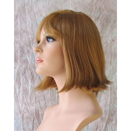ADELE | Short Wig Flipped Ends Bangs Skin Part COLOR CHOICE 