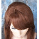 TONYA | Medium Auburn Long Wig Gentle Waves Longer Bangs Skin Part 