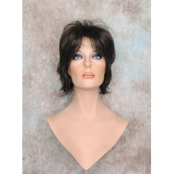SWANNA | Dark Brown Short Wig Shorter Full Body Layers Bangs 