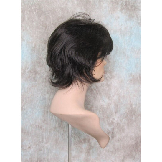 SWANNA | Dark Brown Short Wig Shorter Full Body Layers Bangs 