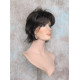 SWANNA | Dark Brown Short Wig Shorter Full Body Layers Bangs 