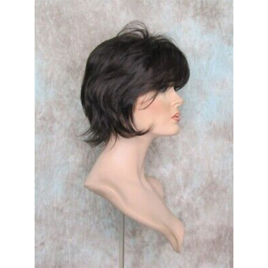 SWANNA | Dark Brown Short Wig Shorter Full Body Layers Bangs 