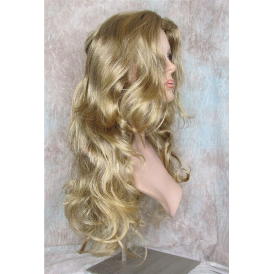 NATALIE | Medium Blonde Mix Long Wig Beautiful Skin Top Long Layers Waves 