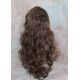 HS SOPRANO | Brown Strawberry Auburn Long Wig HEAT OK Curl Skin Part Side Bangs 