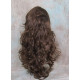 HS SOPRANO | Brown Strawberry Auburn Long Wig HEAT OK Curl Skin Part Side Bangs 