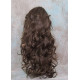HS SOPRANO | Brown Strawberry Auburn Long Wig HEAT OK Curl Skin Part Side Bangs 