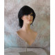 DEIDRE | Jet Black Medium Wig Shag Long Bangs Flicked Back Ends