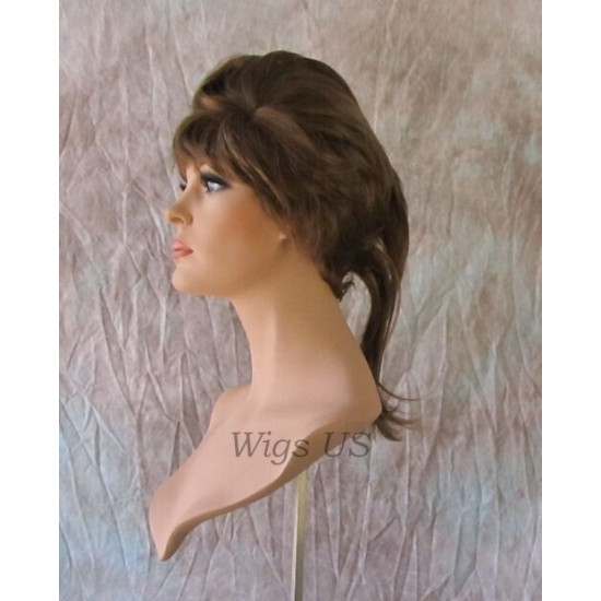 KILLER BEAUTY | Medium Brown Faux Hawk Mohawk Short Wig Tail | Forever Young 