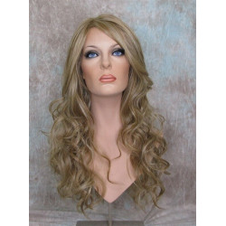 GABBY | Medium Blonde Mix Long Wig Long Barrel Curls Skin Part HEAT OK