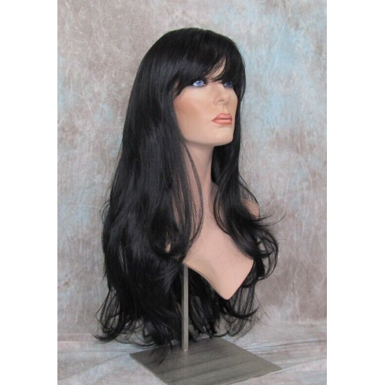 KRISTEN | Long Wig COLOR CHOICE HEAT OK Layers Side Swept Bangs Wigs 