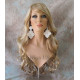 BROADWAY | Frosted Blonde Long Wig Layers Waves Side Part Bangs 