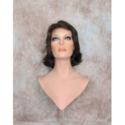 LESLIE | Medium Dark Brown Short Wig Flip Layers with Bangs 