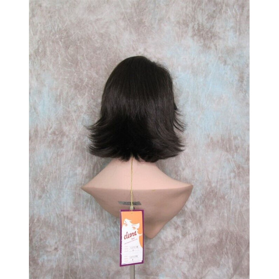 LESLIE | Medium Dark Brown Short Wig Flip Layers with Bangs 