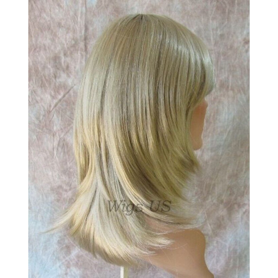 Thema | Blonde Medium Wig Bangs Face Frame Layers Bangs | Adora 