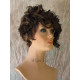 BRYCE | Dark Brown Mix Short Wig Long Unbalanced Bangs Curls Layers